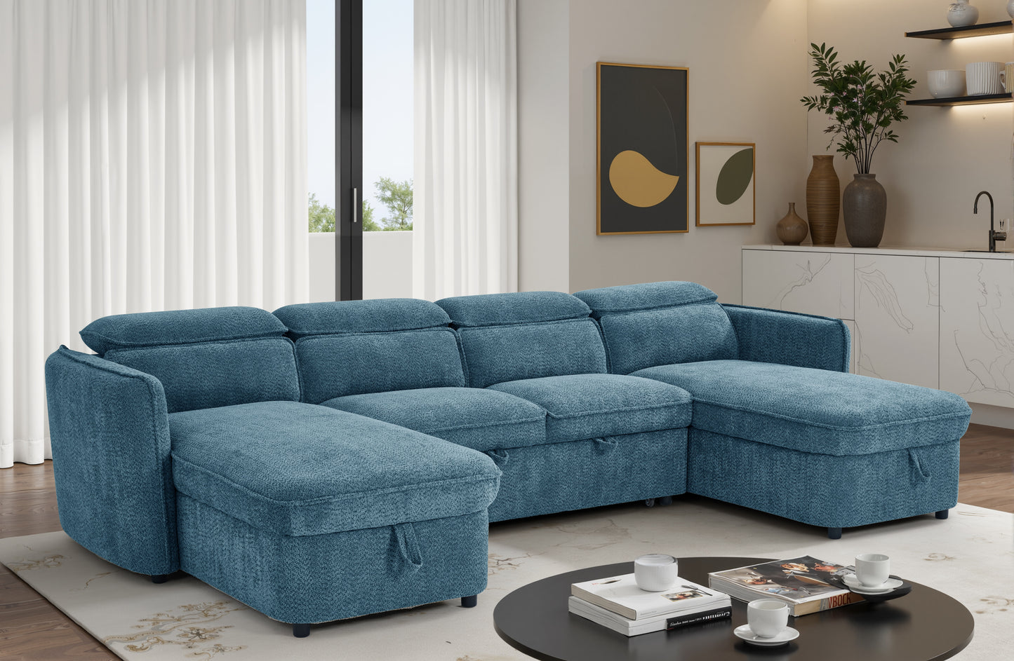 Milan U Shape Sofa Bed