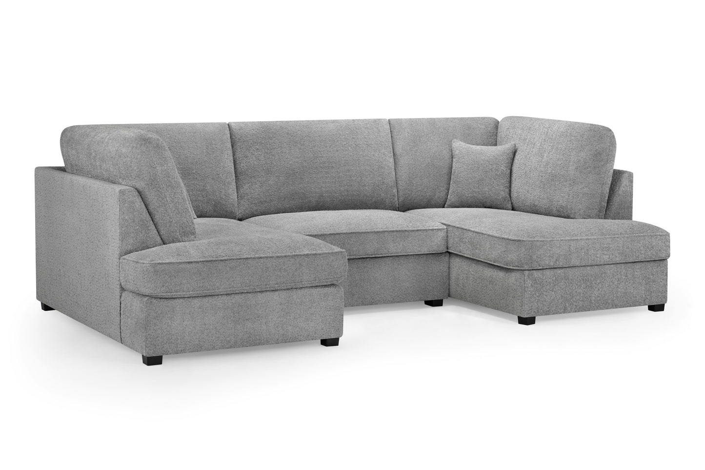 Carnaby Bouclé U Shape Corner Sofa with Footstool