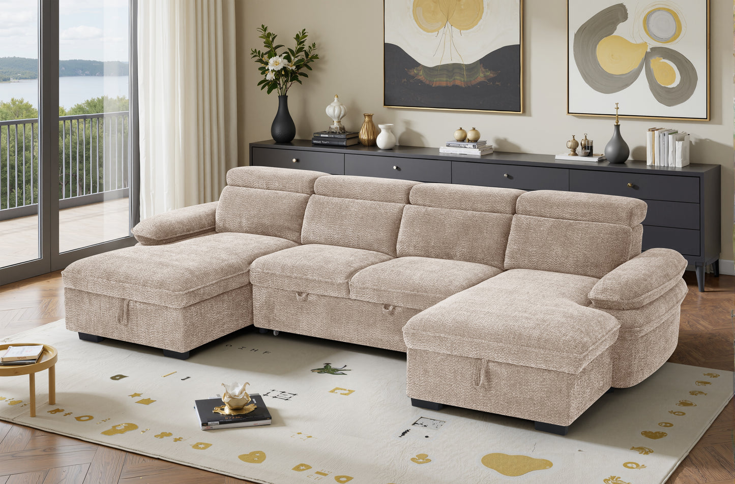 Florence U Shape Sofa Bed