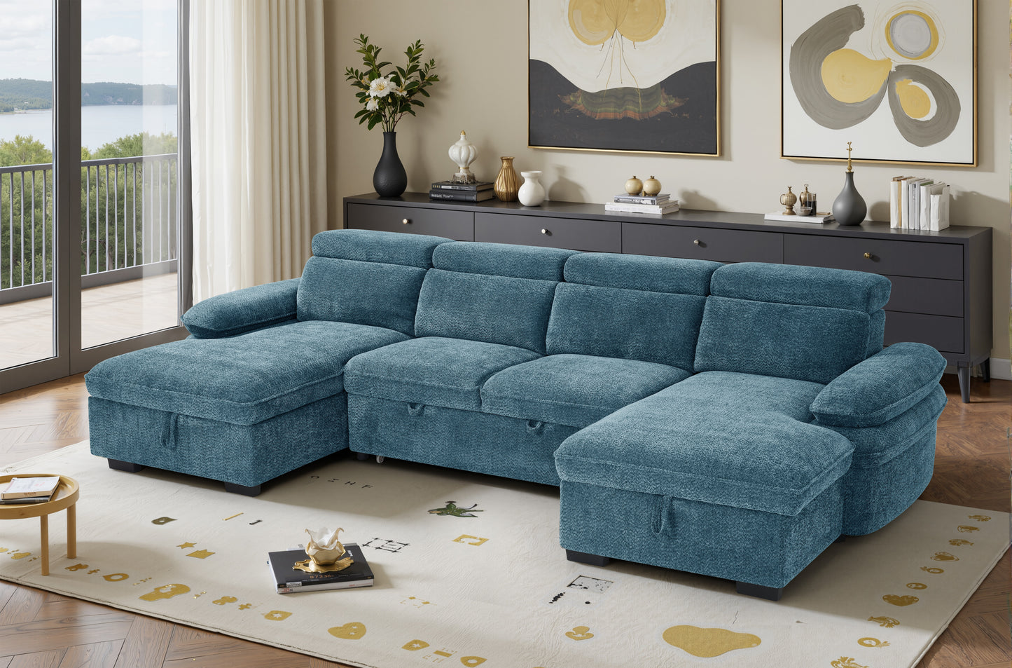 Florence U Shape Sofa Bed