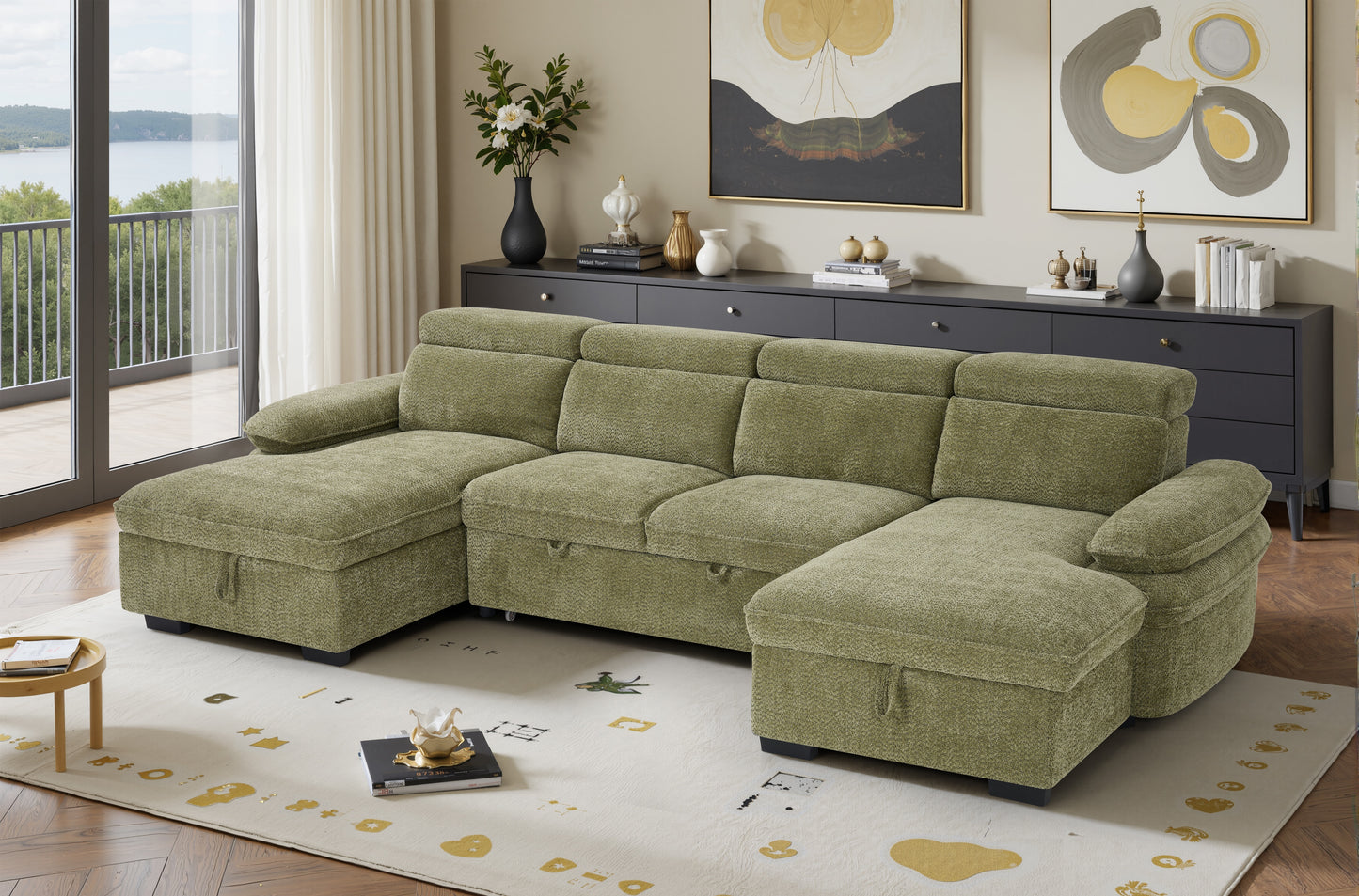 Florence U Shape Sofa Bed