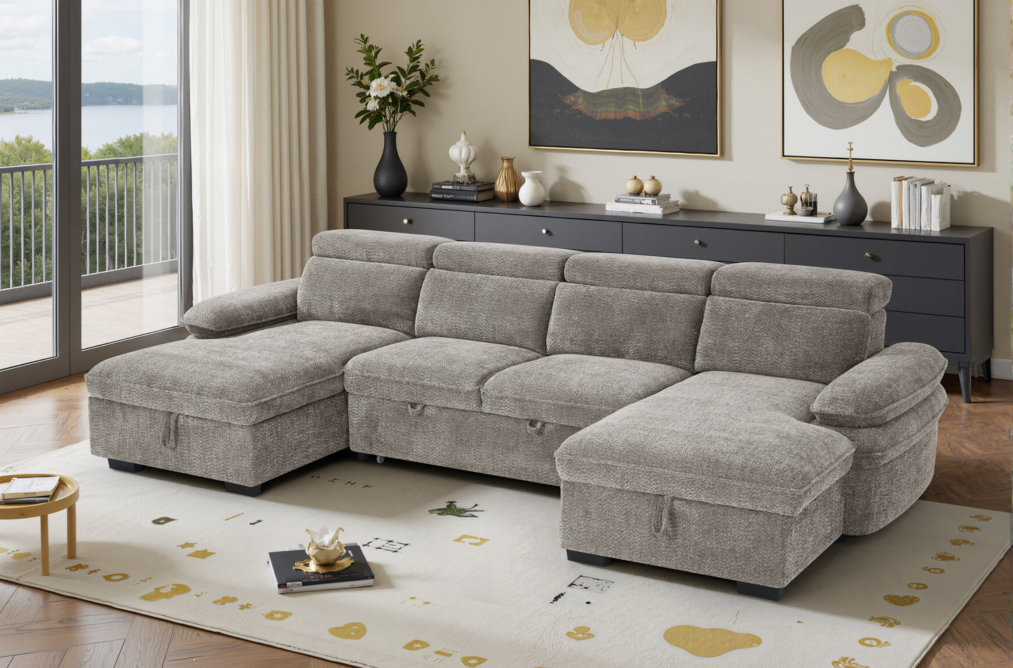 Florence U Shape Sofa Bed