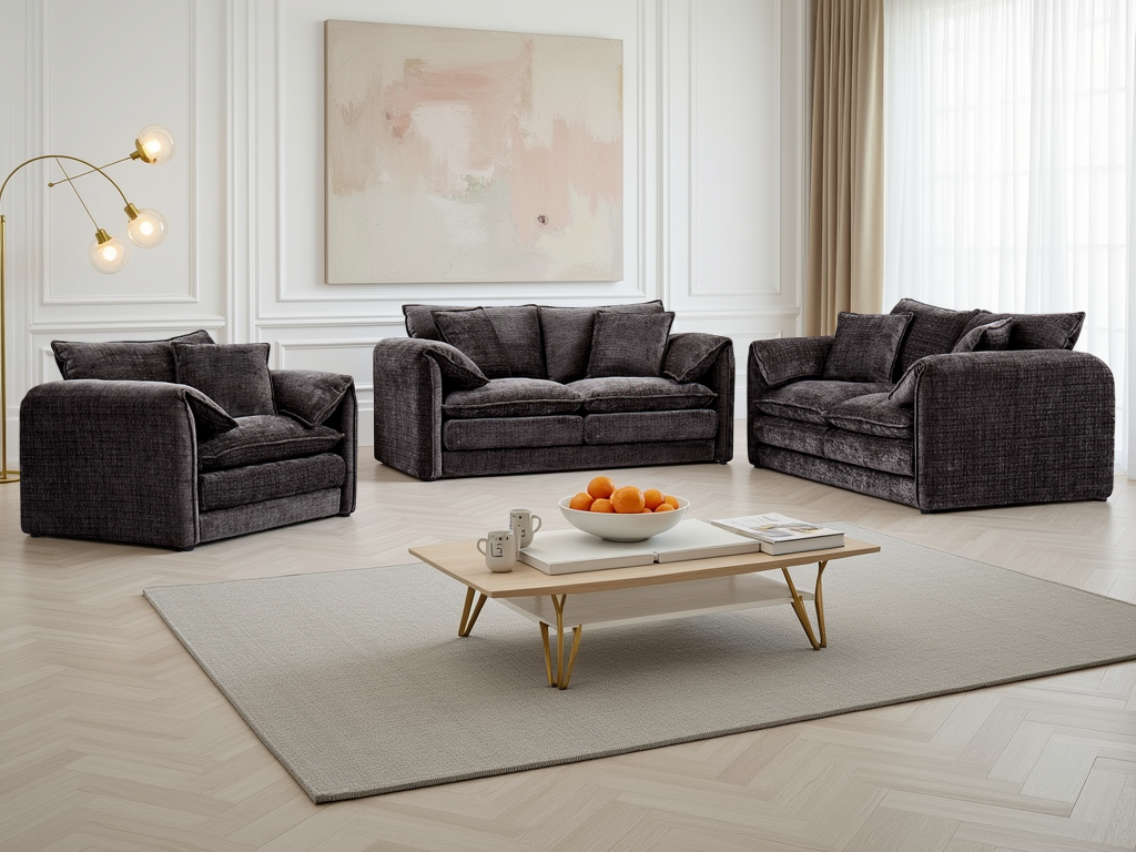 Savoy Chenille Sofa Set (3+2 Seater)