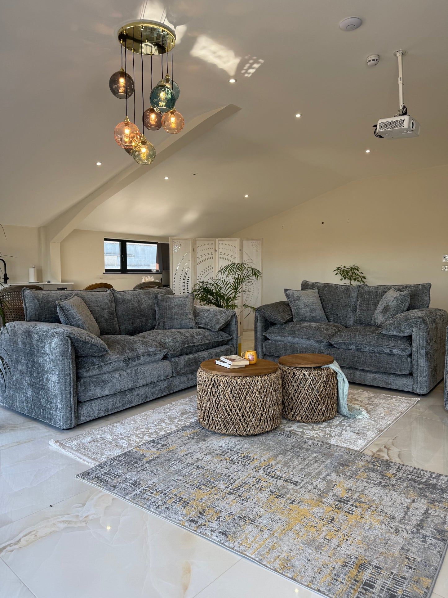 Savoy Chenille Sofa Set (3+2 Seater)